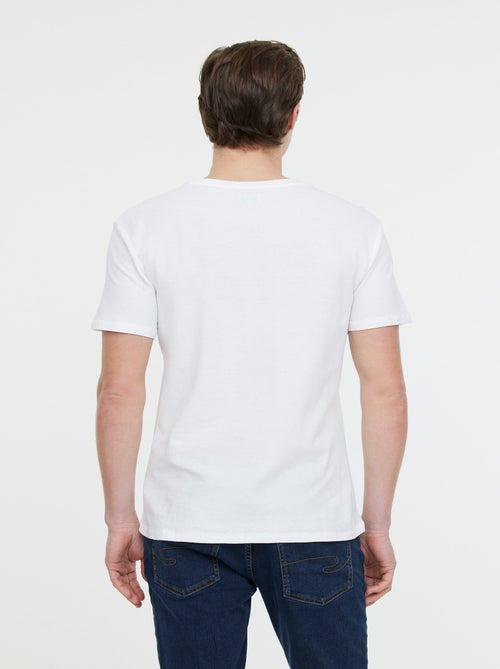 Lee Cooper - T-shirt AZZO MC Optic white - Kiabi