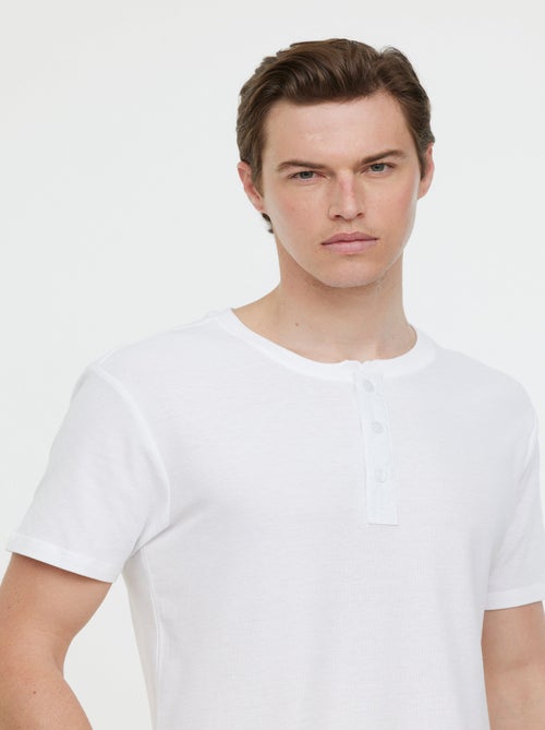 Lee Cooper - T-shirt AZZO MC Optic white - Kiabi