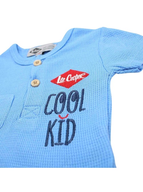 Lee Cooper - t-shirt et short avec bonnet assorti bébé - Kiabi
