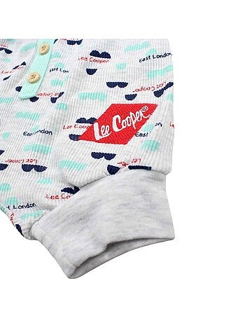 Lee Cooper - t-shirt et short avec bonnet assorti bébé