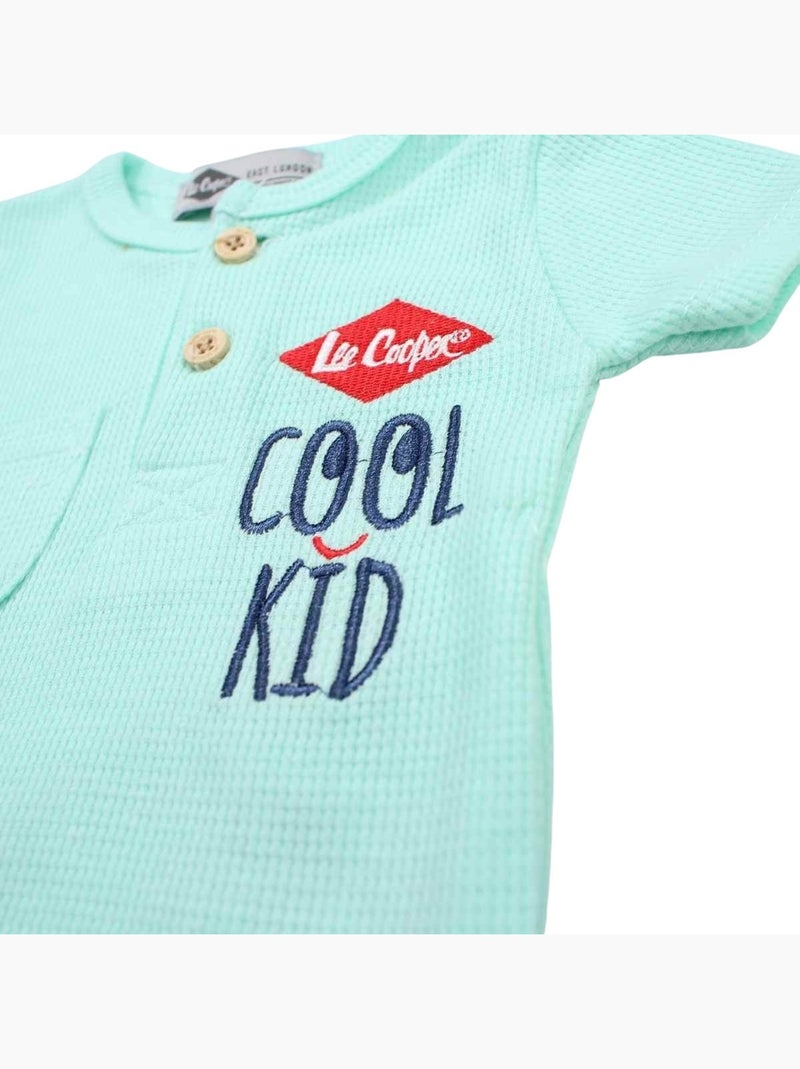Lee Cooper - t-shirt et short avec bonnet assorti bébé Gris - Kiabi