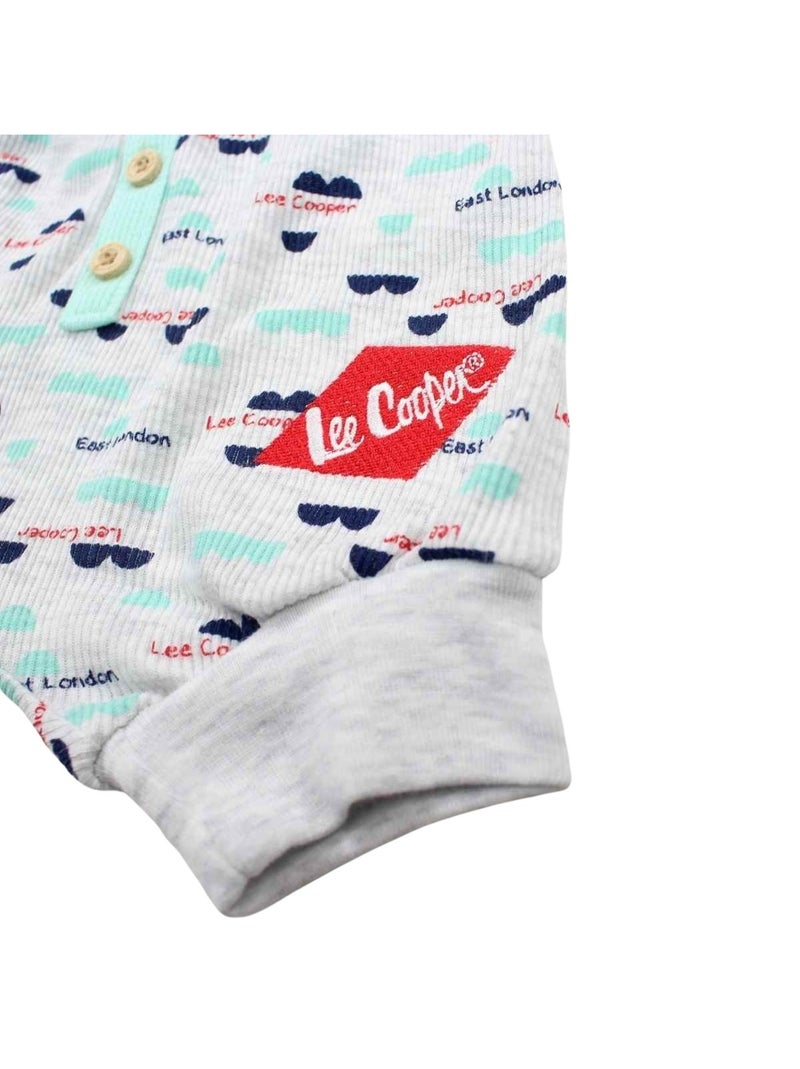 Lee Cooper - t-shirt et short avec bonnet assorti bébé Gris - Kiabi