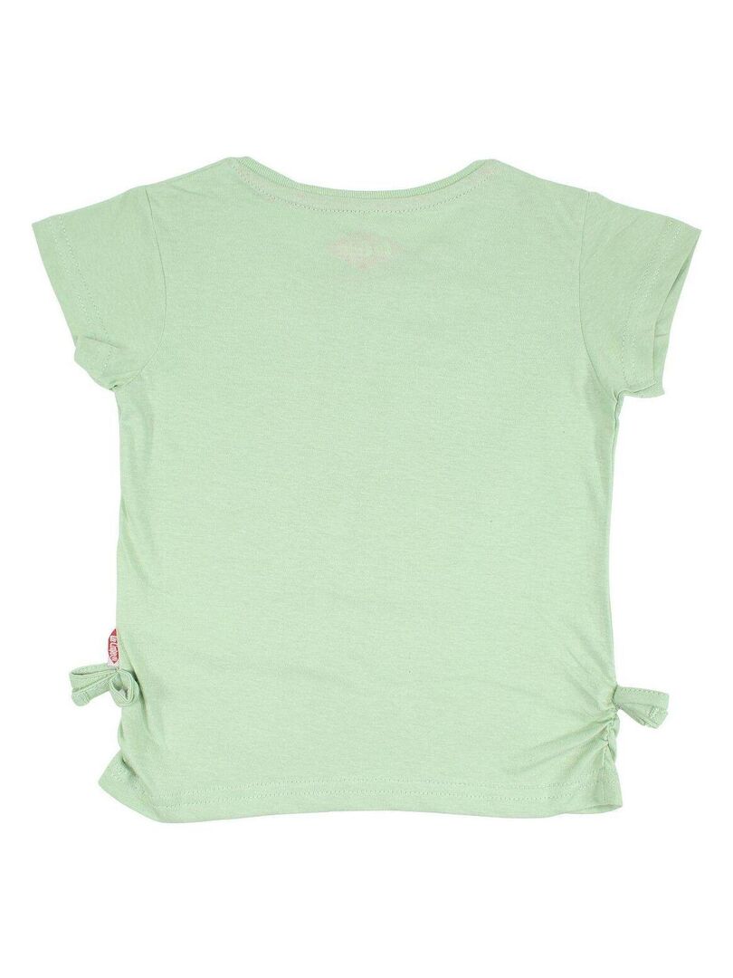 T-shirt Basique Fille Vert En Coton - Taille 9-10 Ans - Manches Longues Coupe équipage - Store Twenty One