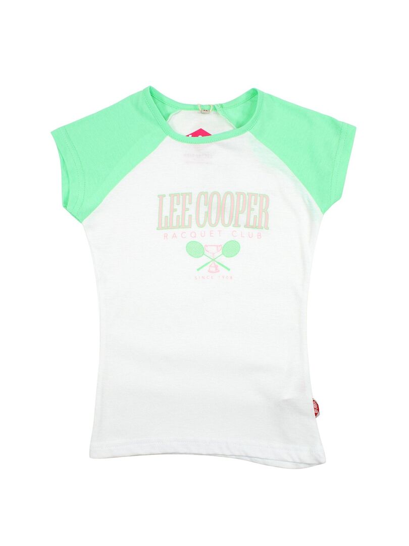 Lee Cooper - T-shirt fille imprimé Lee Cooper en coton - Vert - - 9.90