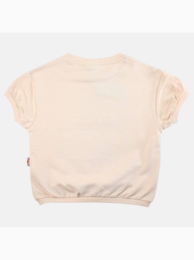 Lee Cooper - T shirt fille manches courtes Beige - Kiabi