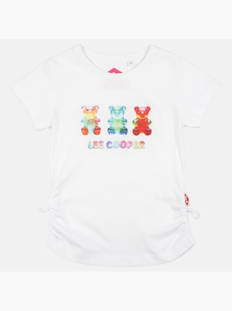 Lee Cooper - T shirt fille manches courtes Blanc - Kiabi