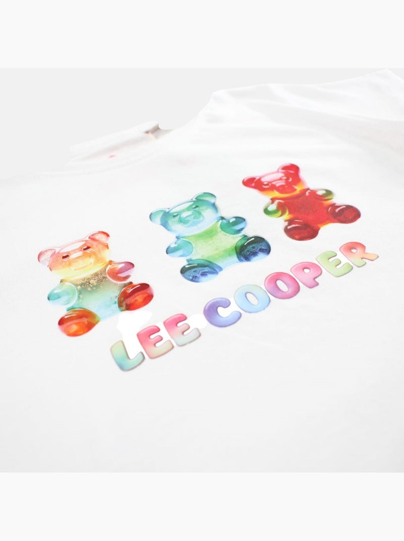 Lee Cooper - T shirt fille manches courtes Blanc - Kiabi
