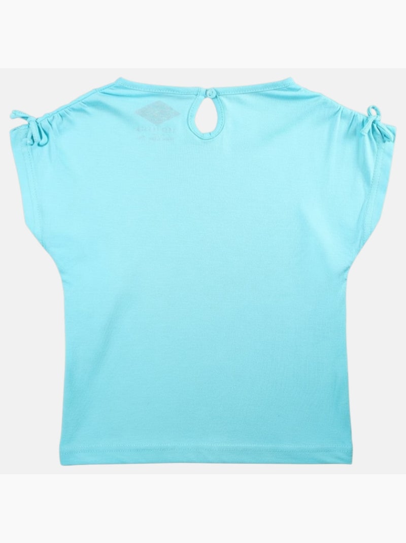 Lee Cooper - T shirt fille manches courtes Bleu - Kiabi