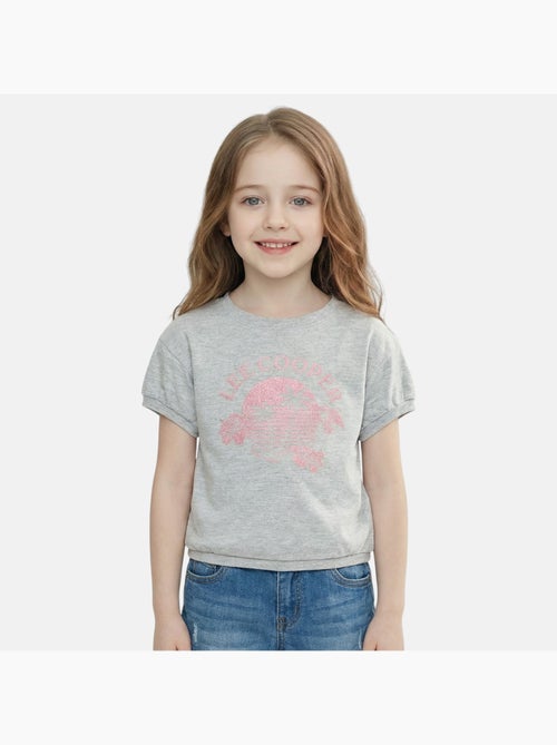 Lee Cooper - T shirt fille manches courtes - Kiabi