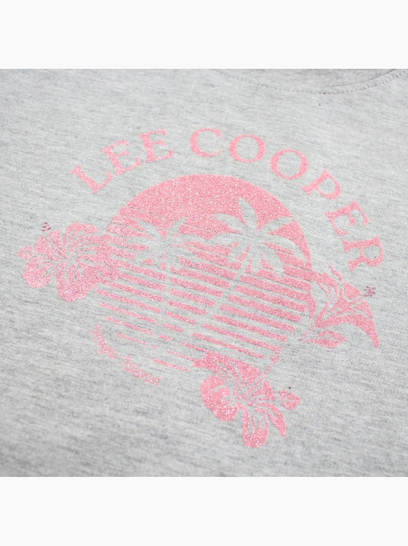 Lee Cooper - T shirt fille manches courtes Gris - Kiabi