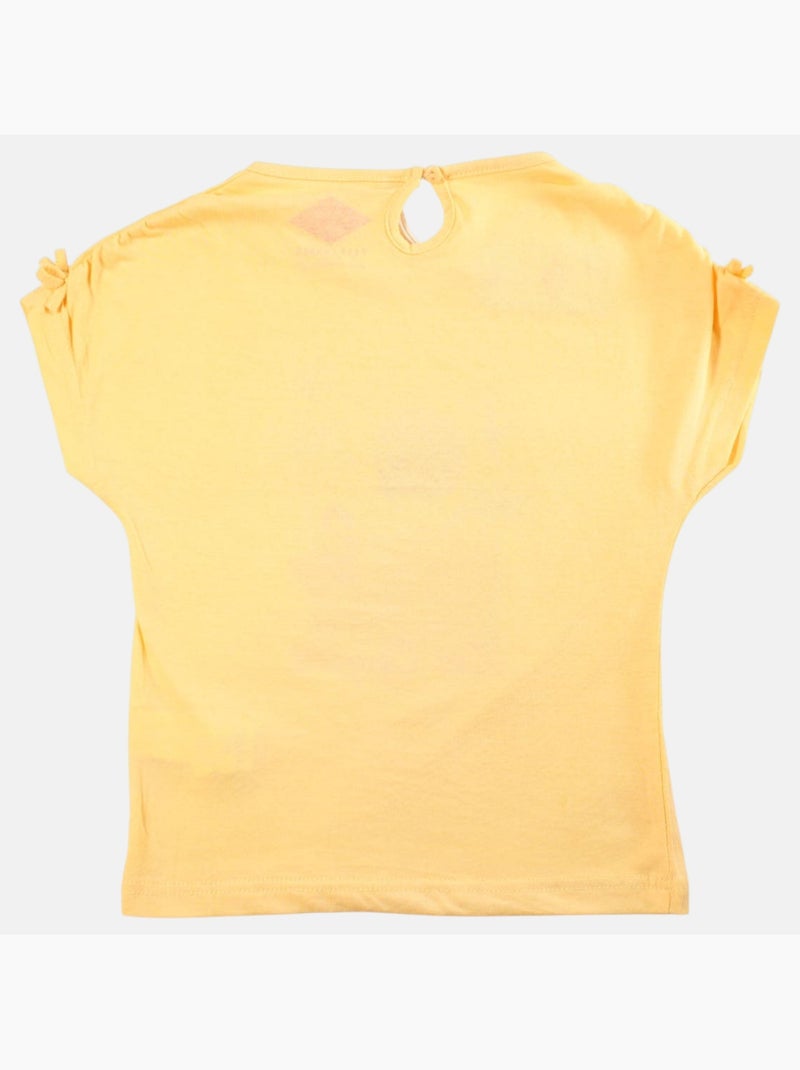 Lee Cooper - T shirt fille manches courtes Jaune - Kiabi