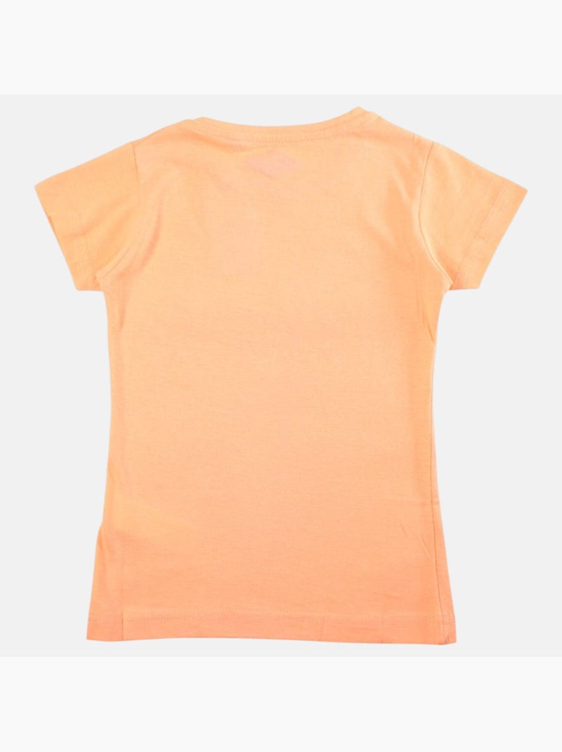 Lee Cooper - T shirt fille manches courtes Orange - Kiabi