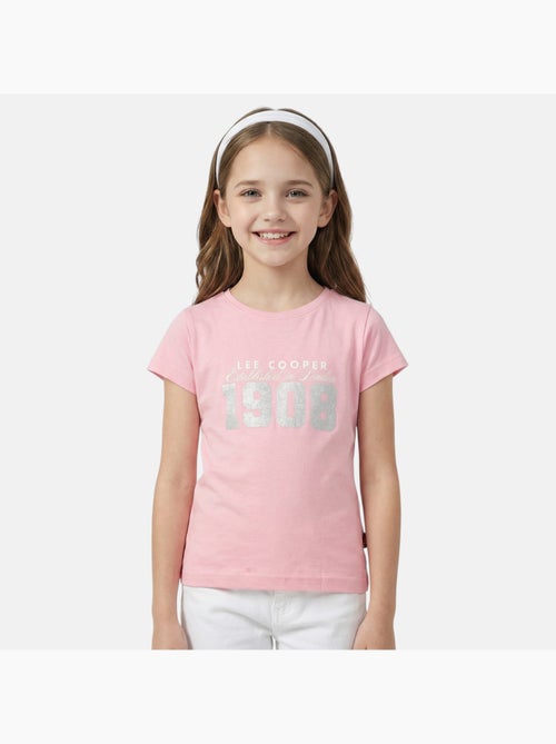 Lee Cooper - T shirt fille manches courtes - Kiabi
