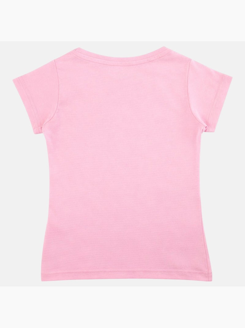 Lee Cooper - T shirt fille manches courtes Rose clair - Kiabi
