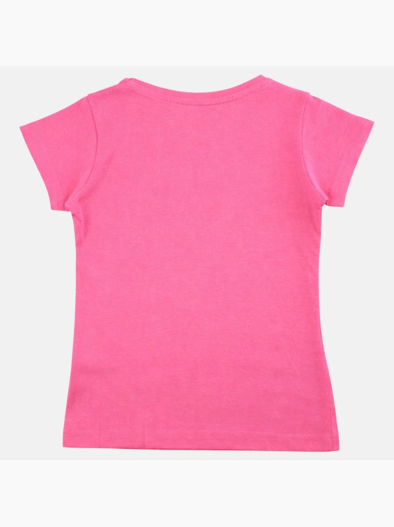 Lee Cooper - T shirt fille manches courtes Rose fushia - Kiabi