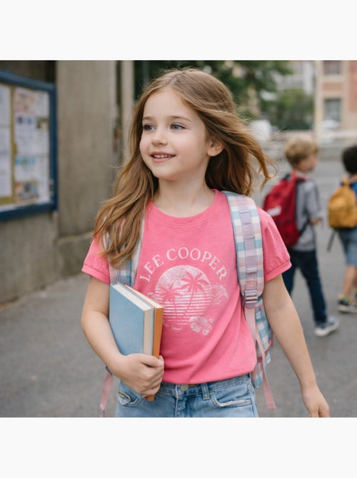 Lee Cooper - T shirt fille manches courtes - Kiabi