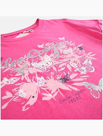 Lee Cooper - T shirt fille manches courtes
