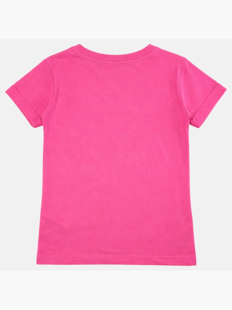 Lee Cooper - T shirt fille manches courtes Rose fushia - Kiabi