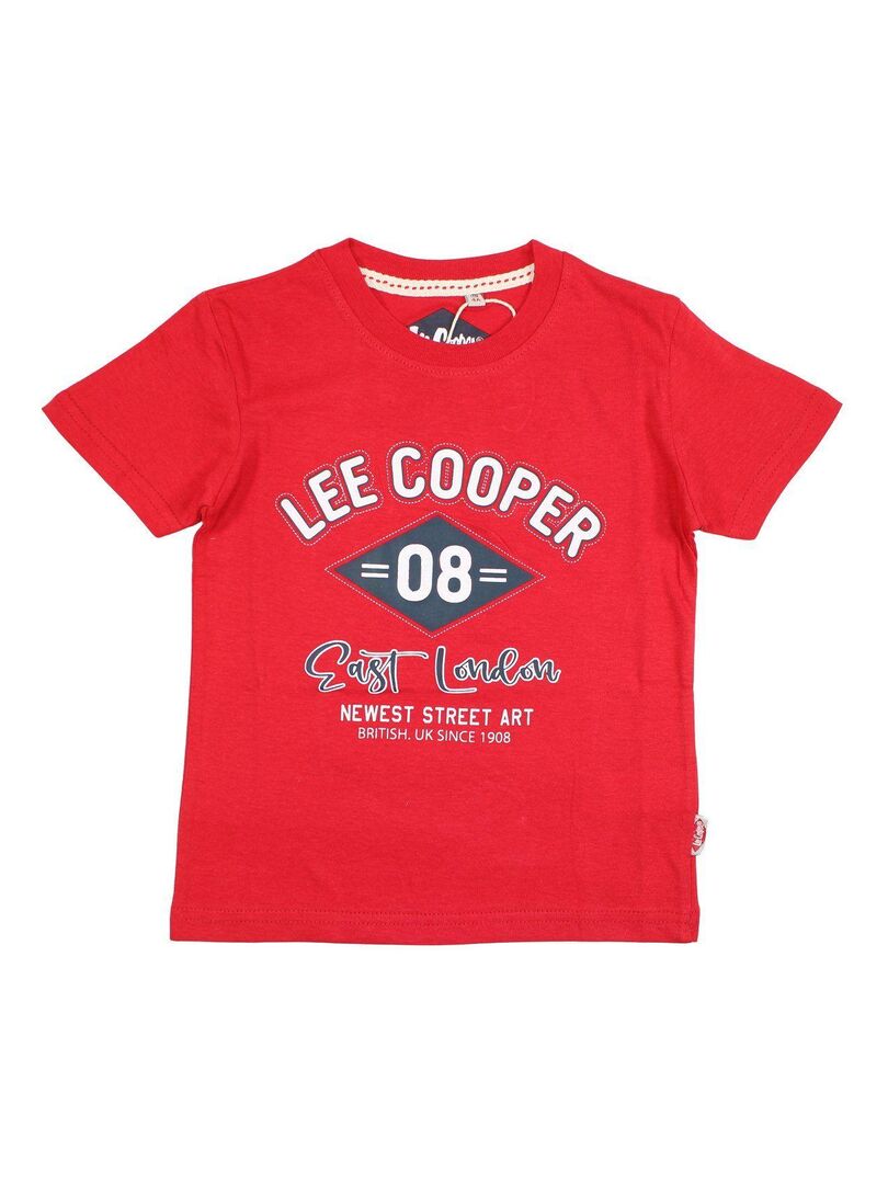 Lee Cooper T shirt gar on imprim Lee Cooper en coton