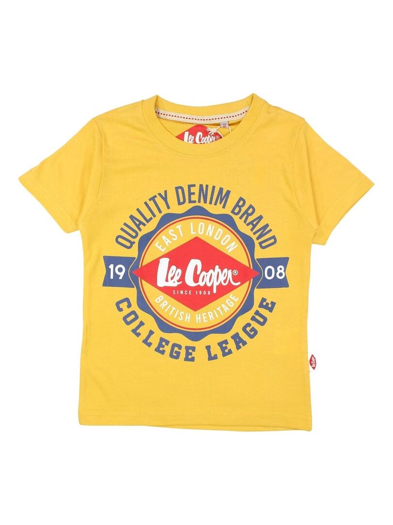 Lee Cooper T shirt gar on imprim logo en coton