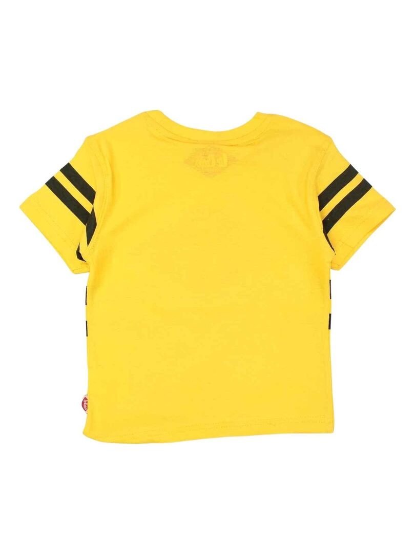 La Pat' Patrouille - T-shirt garçon imprimé La Pat' Patrouille en coton - Jaune - - 10.90