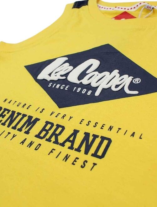Lee Cooper - T-shirt garçon imprimé logo en coton - Kiabi