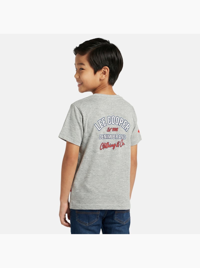 Lee Cooper - T shirt garçon manches courtes Gris - Kiabi