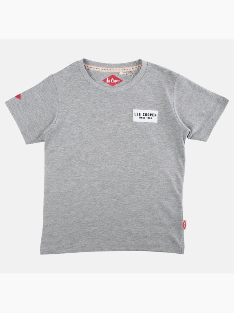Lee Cooper - T shirt garçon manches courtes Gris - Kiabi