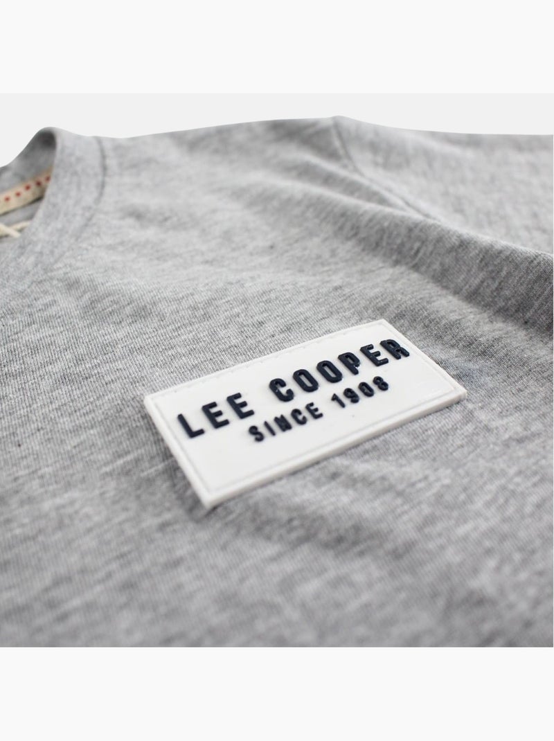 Lee Cooper - T shirt garçon manches courtes Gris - Kiabi