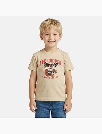 Lee Cooper - T shirt garçon manches courtes imprimé
