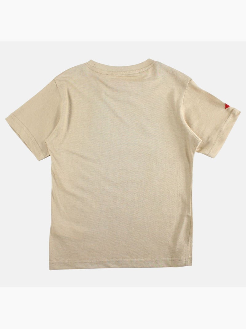 Lee Cooper - T shirt garçon manches courtes imprimé Beige - Kiabi