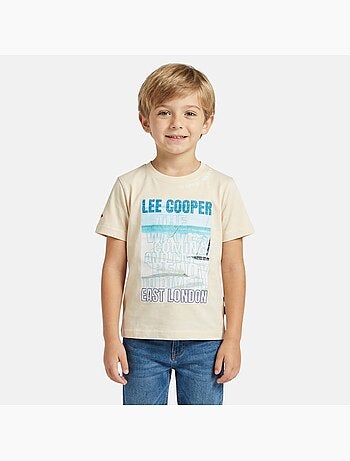 Lee Cooper - T shirt garçon manches courtes imprimé