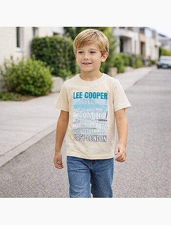 Lee Cooper - T shirt garçon manches courtes imprimé