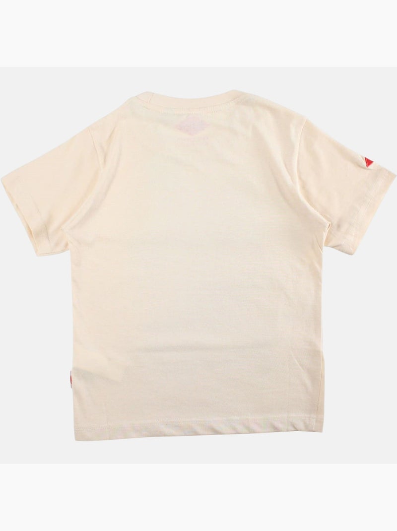 Lee Cooper - T shirt garçon manches courtes imprimé Beige - Kiabi
