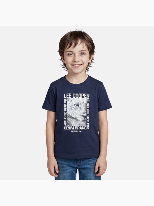 Lee Cooper - T shirt garçon manches courtes imprimé - Kiabi
