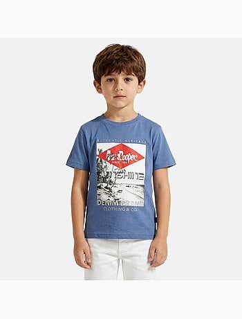 Lee Cooper - T shirt garçon manches courtes imprimé