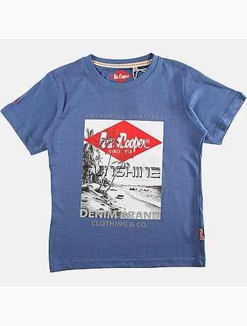Lee Cooper - T shirt garçon manches courtes imprimé