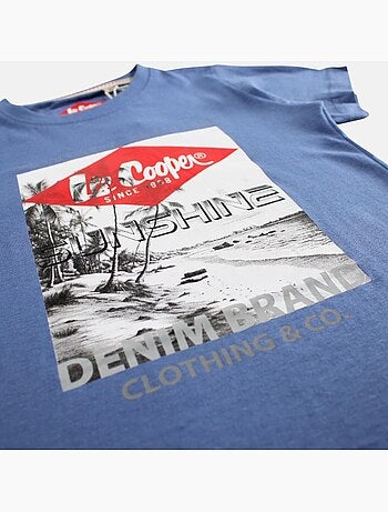 Lee Cooper - T shirt garçon manches courtes imprimé