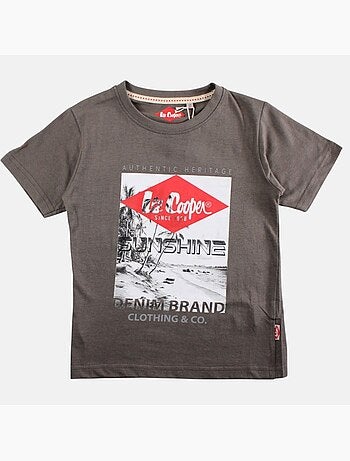 Lee Cooper - T shirt garçon manches courtes imprimé