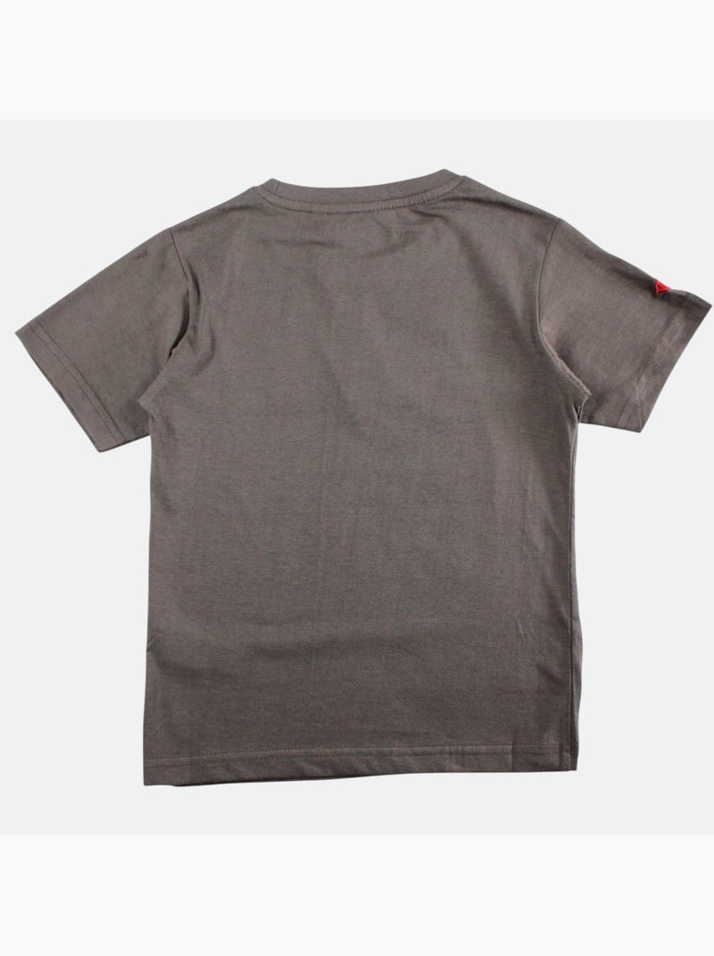 Lee Cooper - T shirt garçon manches courtes imprimé gris anthracite - Kiabi