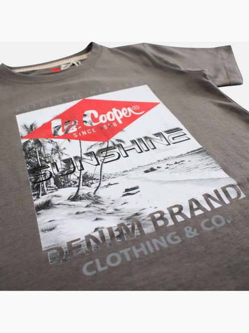 Lee Cooper - T shirt garçon manches courtes imprimé - Kiabi