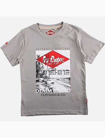 Lee Cooper - T shirt garçon manches courtes imprimé