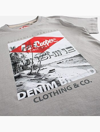 Lee Cooper - T shirt garçon manches courtes imprimé