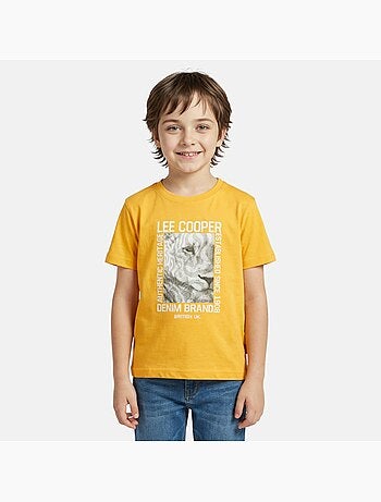 Lee Cooper - T shirt garçon manches courtes imprimé