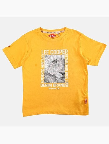 Lee Cooper - T shirt garçon manches courtes imprimé