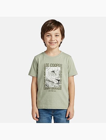 Lee Cooper - T shirt garçon manches courtes imprimé