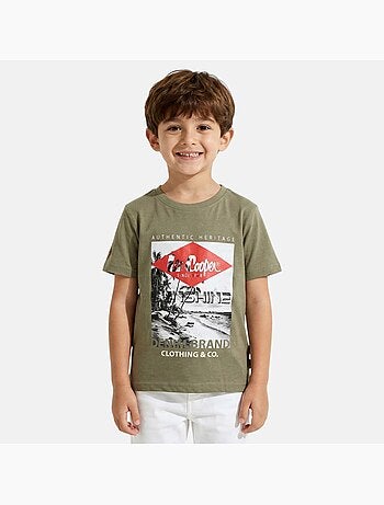Lee Cooper - T shirt garçon manches courtes imprimé