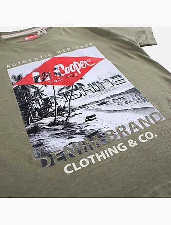 Lee Cooper - T shirt garçon manches courtes imprimé