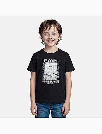 Lee Cooper - T shirt garçon manches courtes imprimé
