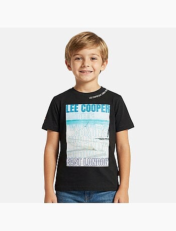 Lee Cooper - T shirt garçon manches courtes imprimé